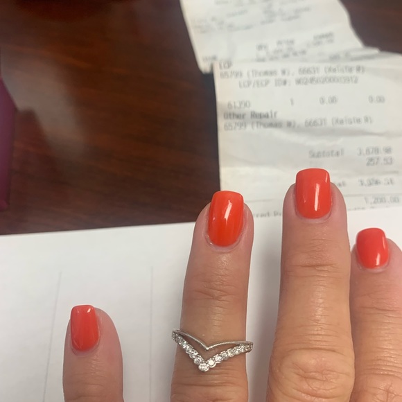 1 ctw diamond engagement ring and wedding band.